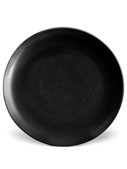 L'Objet Terra porcelain plate (27cm) Black TA510