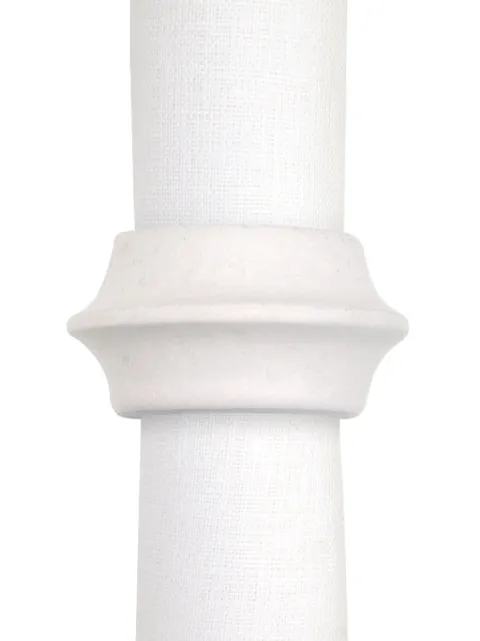 L'Objet Terra porcelain napkin rings (set of four) White NJ6100