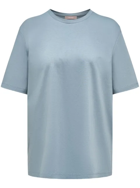 12 STOREEZ round-neck cotton T-shirt Blue 123919