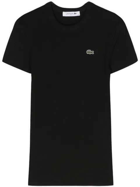 Lacoste appliqué-logo cotton T-shirt Black TF5538