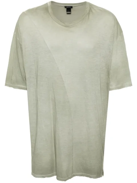 Avant Toi drop-shoulder mélange T-shirt Green 224SU4562JCOVH