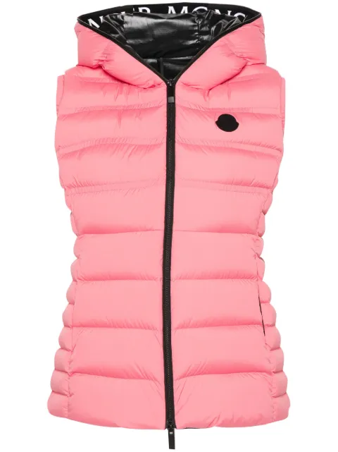 Moncler logo-appliqué gilet Pink J10931A00022595FK