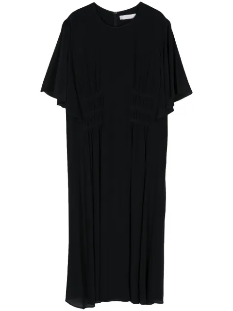 Chloé ruched-detailing silk dress Blue C24SRO01004