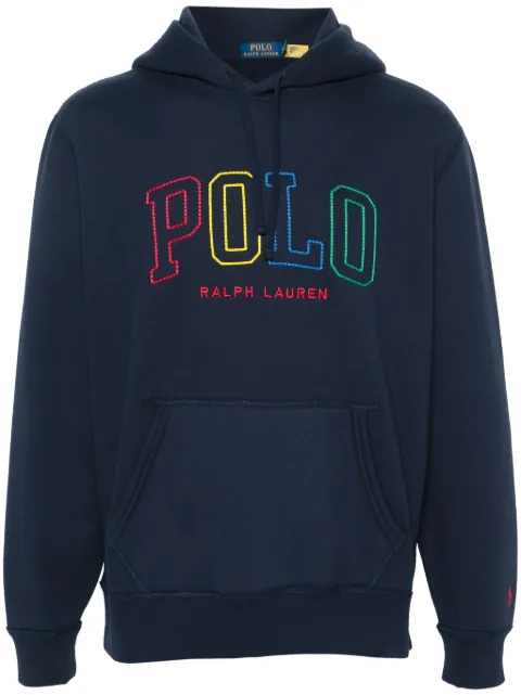 Polo Ralph Lauren embroidered-logo hoodie Blue 710926600001
