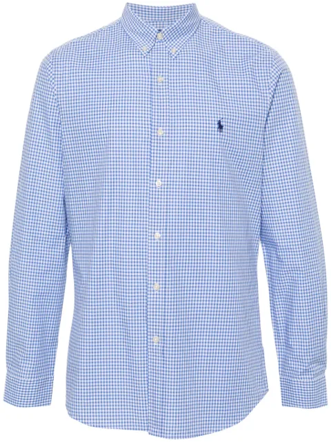 Polo Ralph Lauren gingham-check long-sleeve shirt Blue 710928254004