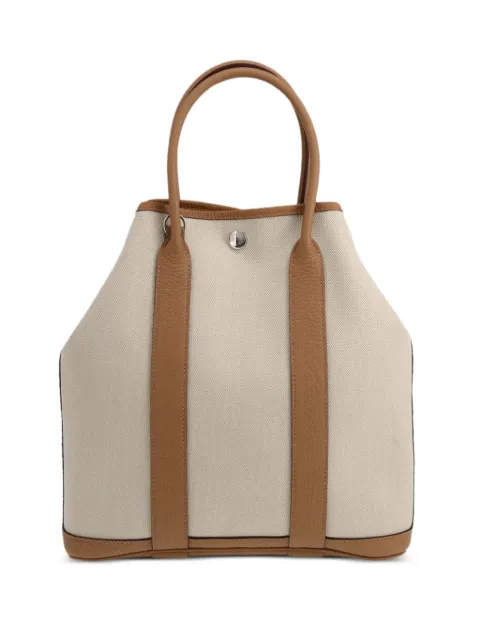Hermès Pre-Owned Gris-Béton canvas tote bag Neutrals 403402