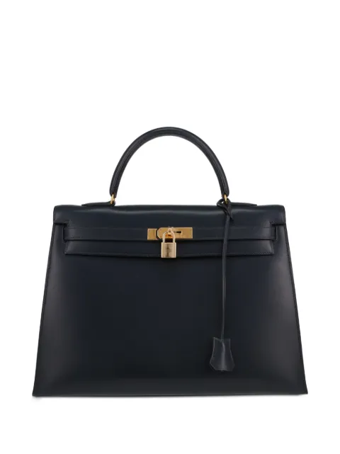 Hermès Pre-Owned Kelly 35 handbag Blue 397910