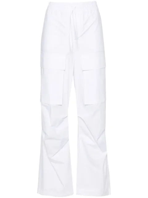 P.A.R.O.S.H. straight-leg cotton cargo trousers White D232277CANYOX24