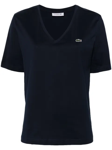 Lacoste logo-embroidered cotton T-shirt Blue TF7300