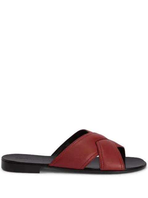 Giuseppe Zanotti Flavio crossover-strap sandals Red IU10061K06