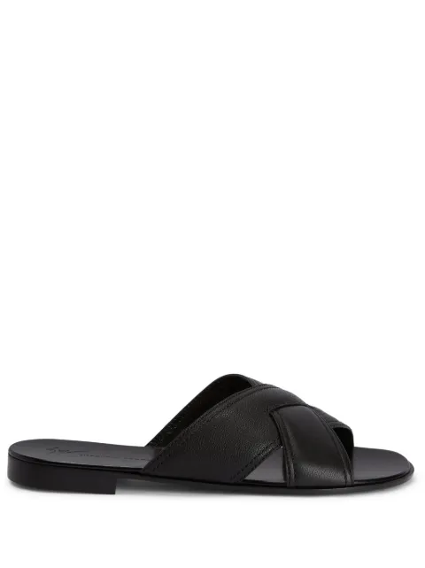 Giuseppe Zanotti Flavio crossover-strap sandals Black IU10061K15