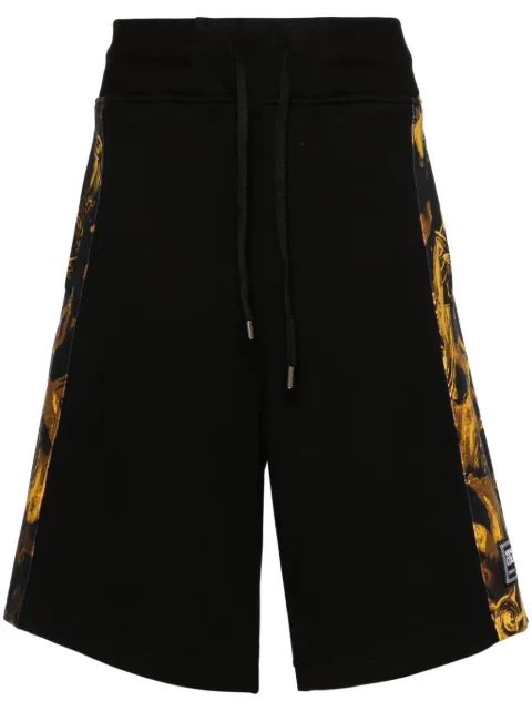 Versace Jeans Couture Watercolour Couture-print track shorts Black 76GAD3C0FS127