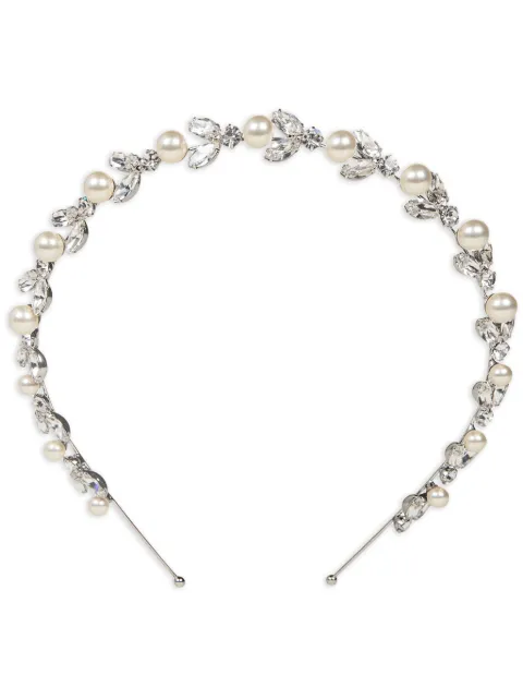 Jennifer Behr Kamila crystal-embellished headband Silver 76BA24CRYSTALPEARL
