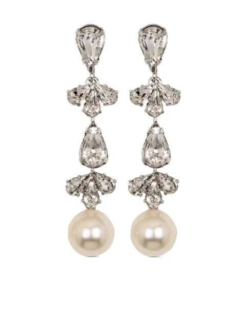 Jennifer Behr Betta crystal earrings Silver 50RC127CRYSTAL