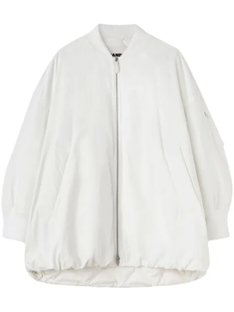 Jil Sander padded zip-up jacket White J01AF0101J45219