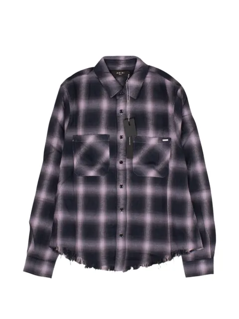 AMIRI plaid-check shirt Purple AMRXTPS0225