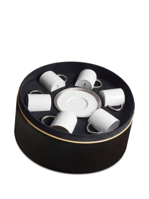 L'Objet Corde cups (set of six) White CR356