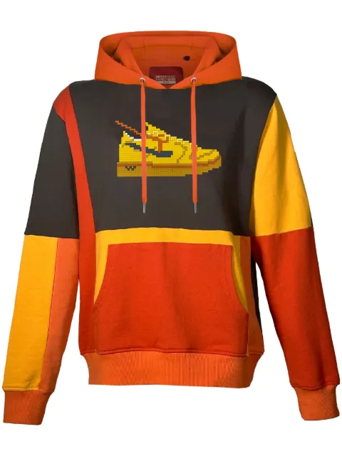 Mostly Heard Rarely Seen 8-Bit graphic-print cotton hoodie Orange MHEB08BDKH19