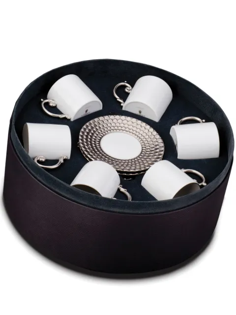 L'Objet Aegean espresso cups and saucers (set of six) White AG6555
