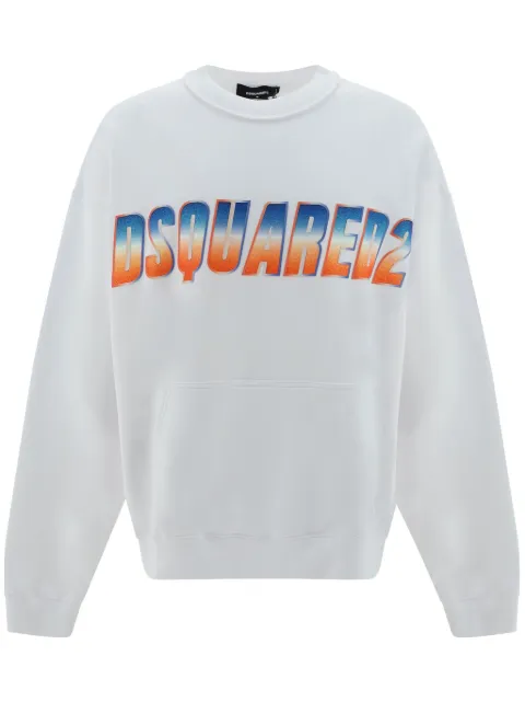 DSQUARED2 logo-print sweatshirt White S74GU0743S25516