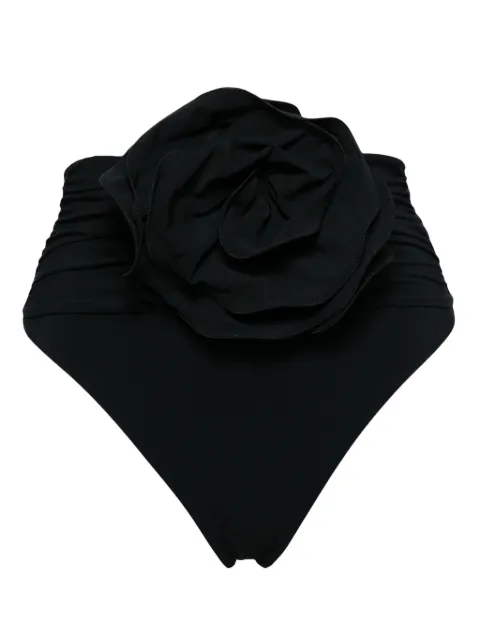 Magda Butrym floral-appliqué bikini bottoms Black 811721