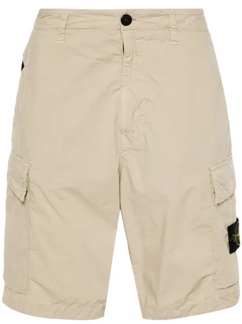 Stone Island Compass-badge cargo shorts Neutrals 8015L0803
