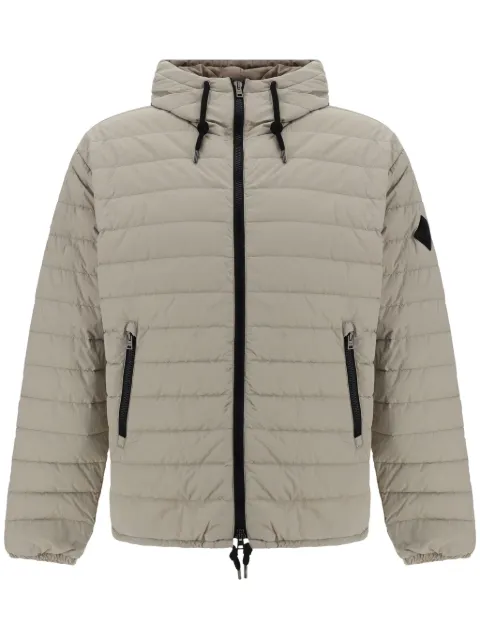 Herno logo-appliqué puffer jacket Neutrals PI001108U12494