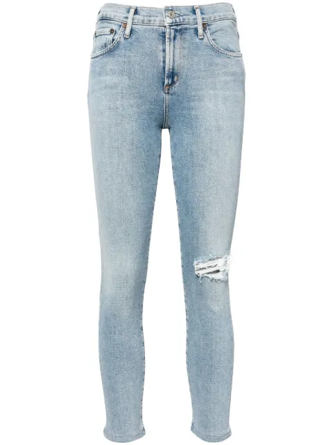 AGOLDE Sophie ripped skinny jeans Blue A018B1256CLEANHEMTO26