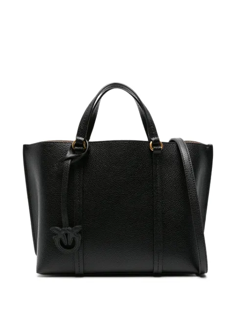 PINKO Carrie leather tote bag Black 102833A1LF