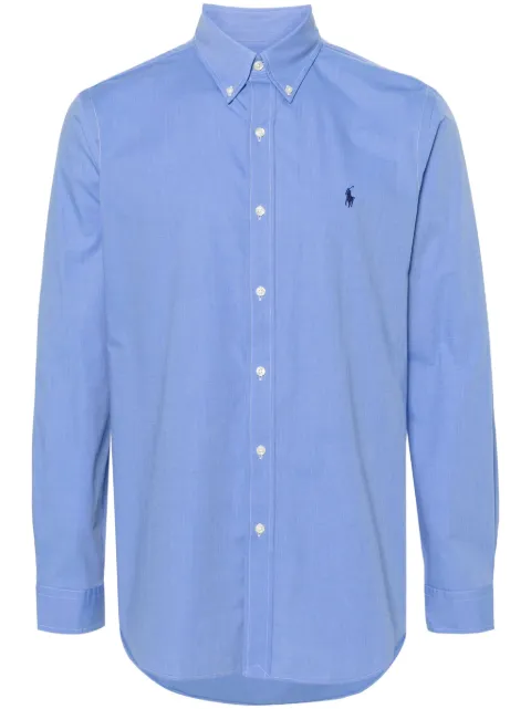 Polo Ralph Lauren Polo Pony-embroidered poplin shirt Blue 710928255003