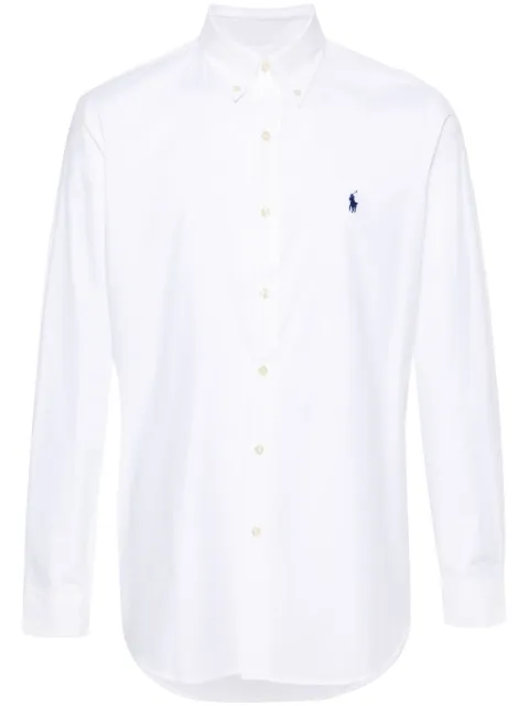 Polo Ralph Lauren Polo Pony-embroidered poplin shirt White 710928255002