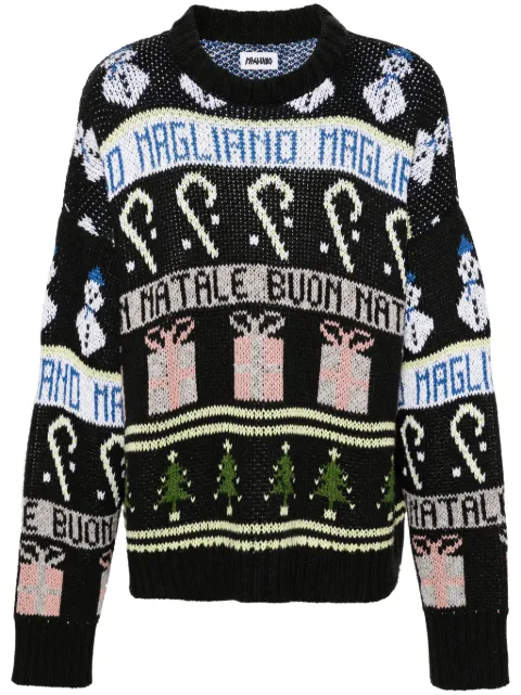 Magliano crew-neck jacquard jumper Black R58301886