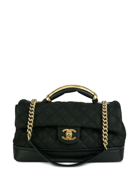 CHANEL Pre-Owned 2013 Classic Flap two-way bag Black CHANELTOPHANDLBLACKKELLYSHOULDERBAG