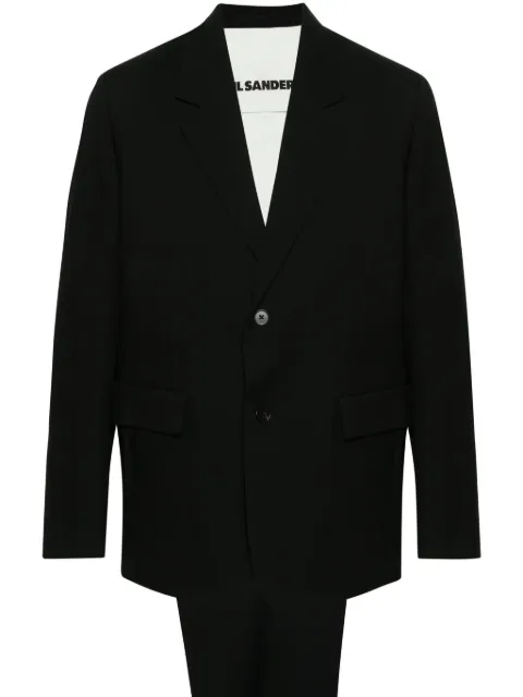 Jil Sander single-breasted wool suit Black J23FT0001J40159