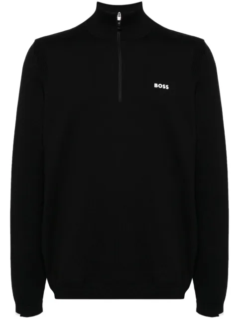 BOSS logo-appliqué sweatshirt Black 50498518
