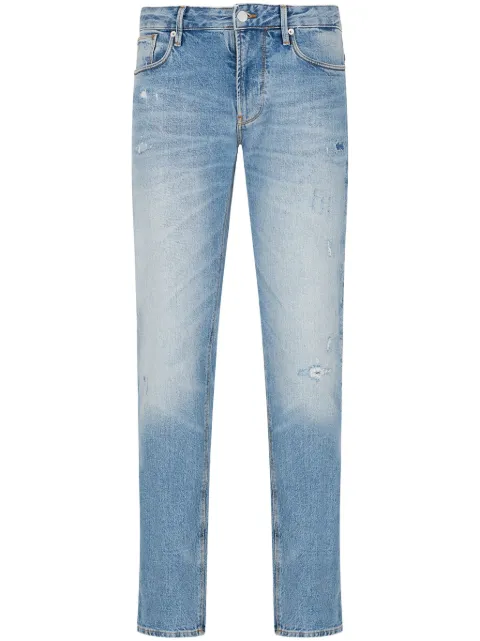 Emporio Armani J06 distressed slim-fit jeans Blue 3D1J061D06Z