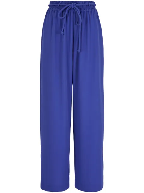 Emporio Armani elasticated-waist straight-leg trousers Blue E3NP1AF9902
