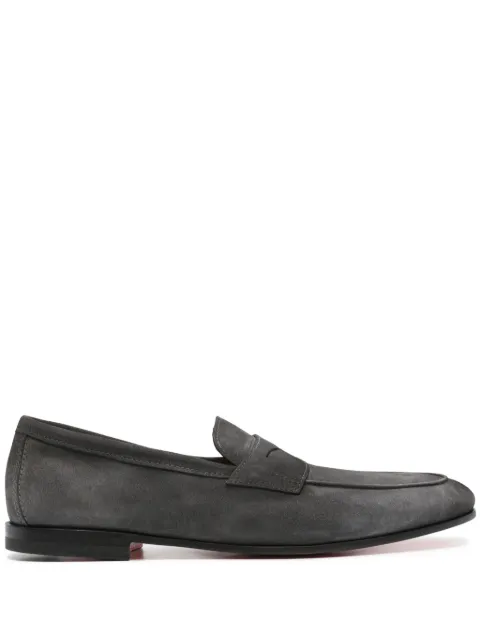 Santoni Carlo suede loafers Grey MCNC18837SA4SEAAG62