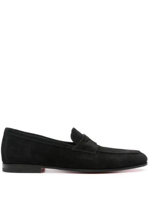 Santoni Carlo suede loafers Black MCNC18837SA4SEAAN01