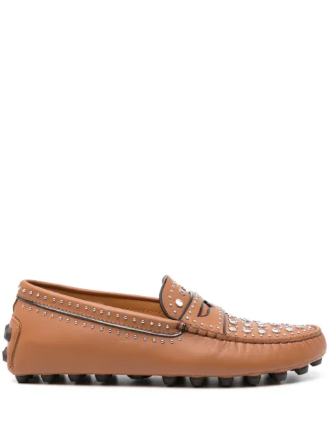 Tod's stud-embellished loafers Brown XXW52K0IC80MID