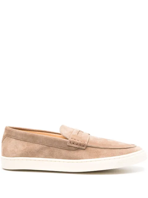 Brunello Cucinelli suede penny loafers Brown MZUSILN312C8051