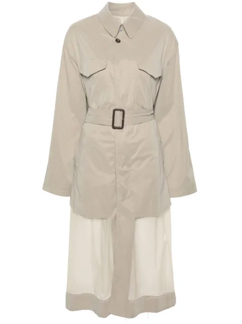 Maison Margiela belted panelled trench coat Neutrals S51AH0194STZ121