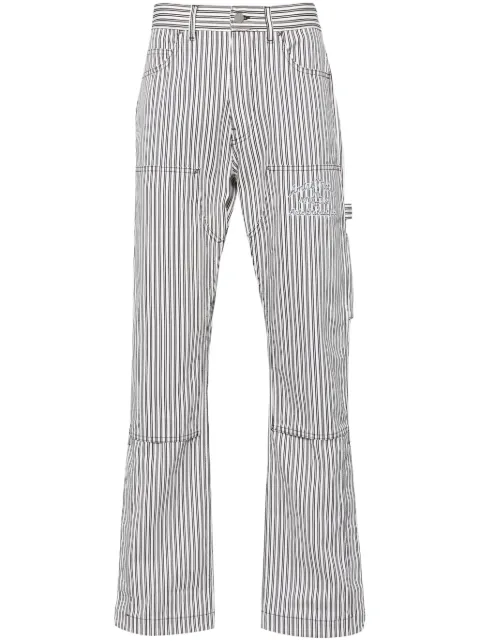 AMIRI striped cotton carpenter trousers Black PS24MAW029
