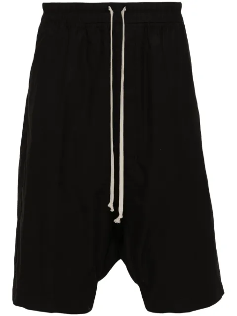 Rick Owens Pods cotton shorts Black RU01D3384P