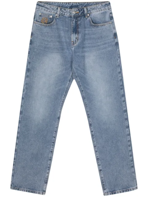 Billionaire Boys Club Diamond & Dollar-embroidery jeans Blue B24152