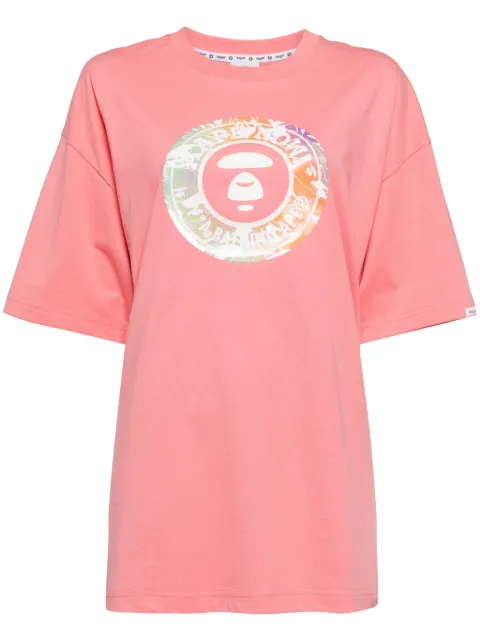 A BATHING APE® graphic-print cotton T-shirt Pink ATE1501XXM