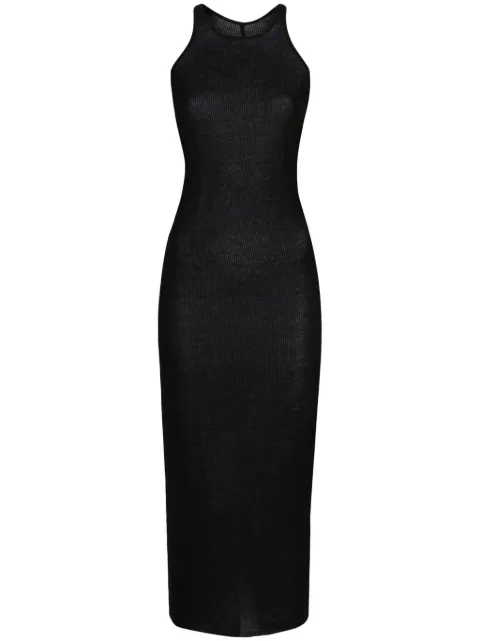Rick Owens ribbed sleeveless dress Black RP01D2549RC