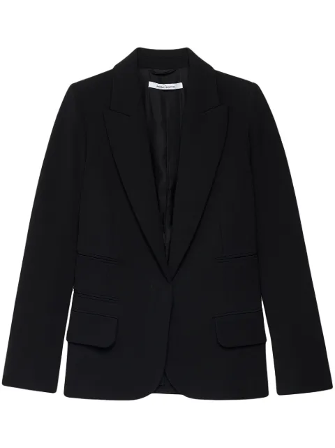 Another Tomorrow single-breasted blazer Black A124JK011WV