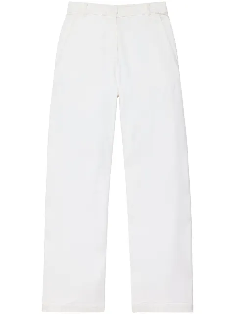 Another Tomorrow wide-leg jeans White A124PT037CO