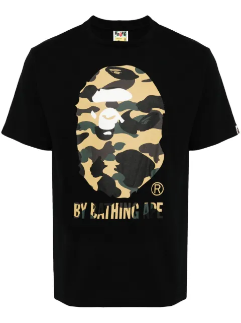 A BATHING APE® Camo Big Ape-print T-shirt Black 001TEK301009M